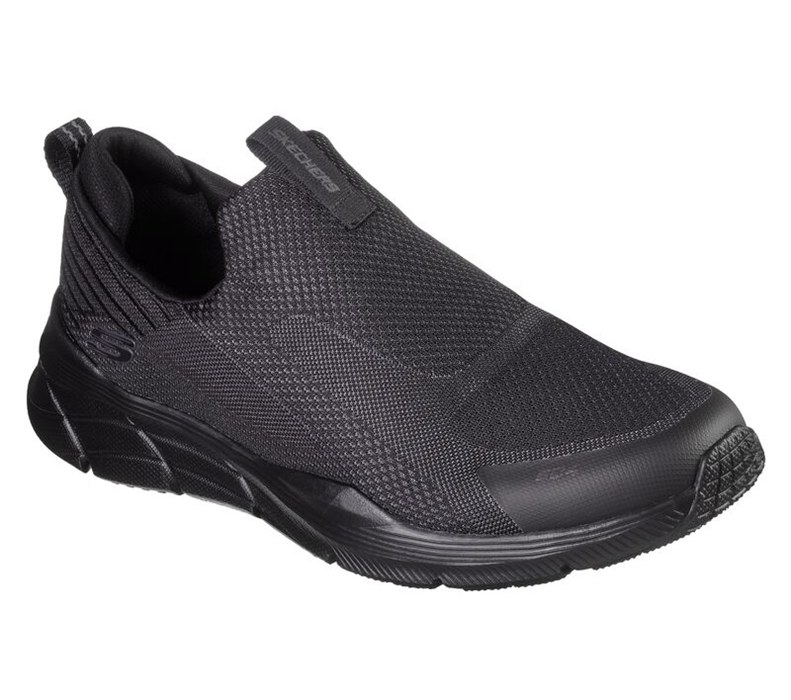 Skechers Herr Svarta Slip On - Relaxed Fit: Equalizer 4.0 - Baylock - Sverige (GELQT-3954)